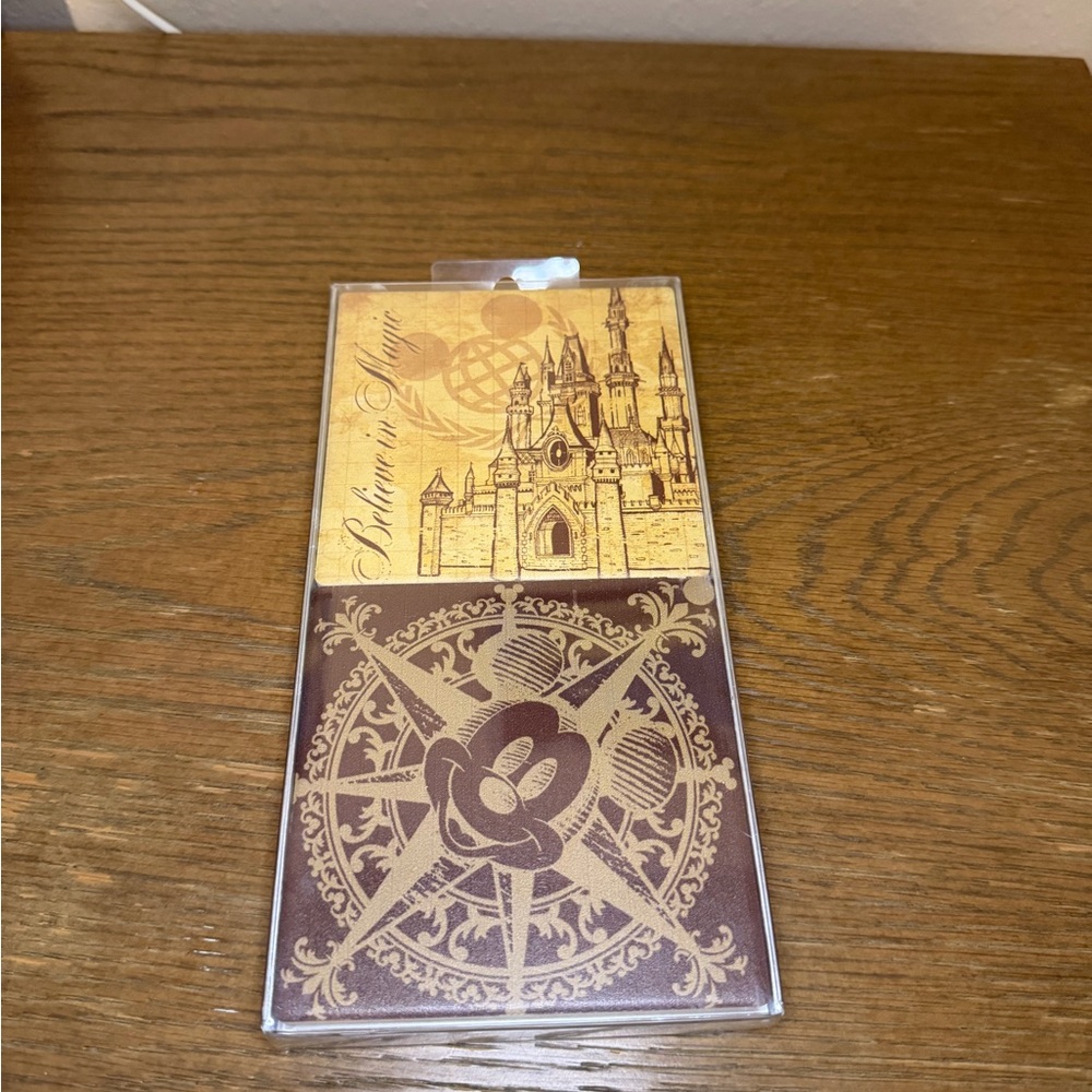 Disney Parks Believe in Magic Set of Four Absorbent Ceramic Coasters NWT HTF
